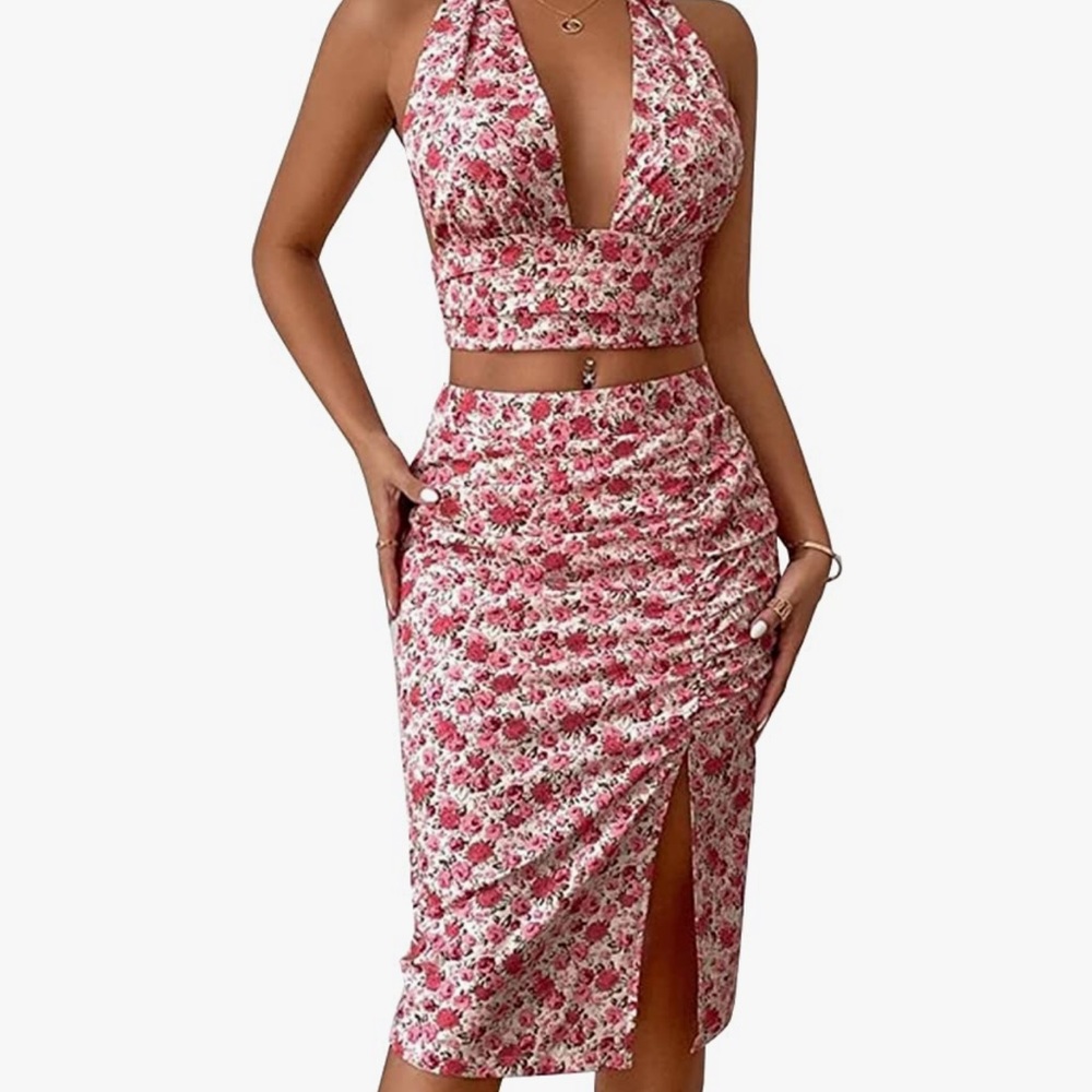Two Piece Summer Skirt Set